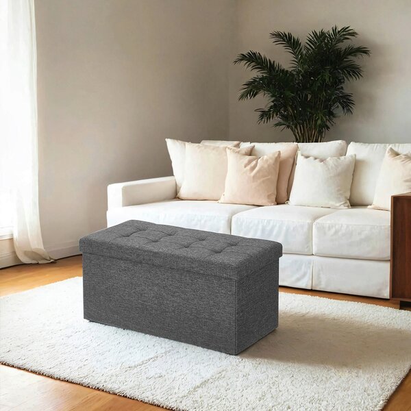 ÚLOŽNÝ BOX NA SEDENIE, textil, kompozitné drevo, 76/38/38 cm - Kreslá, Online Only