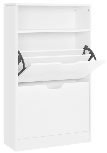 VÝKLOPNÁ SKRINKA NA TOPÁNKY, biela, 60/102/24 cm Boxxx - Online Only drobný nábytok, Online Only