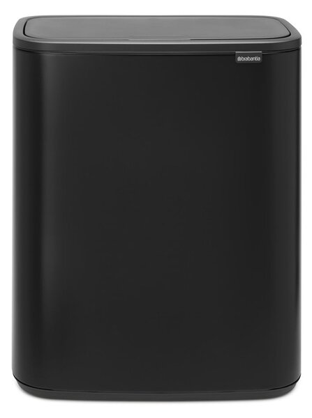 Matne čierny dotykový oceľový odpadkový kôš 60 l Bo Touch Bin – Brabantia
