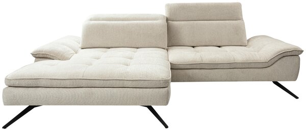 ROHOVÁ SEDAČKA, textil, béžová Stylife - Sedačky