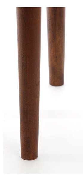 Okrúhly odkladací stolík z masívu akácie ø 49 cm Qiano – Light & Living
