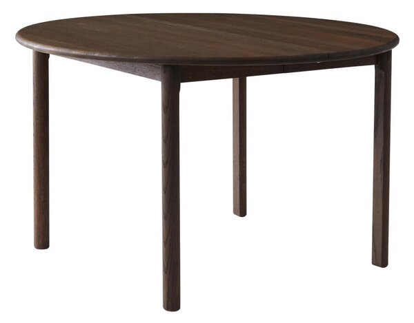 Hnedý okrúhly rozkladací jedálenský stôl z dubového dreva ø 120 cm Noor – Hammel Furniture