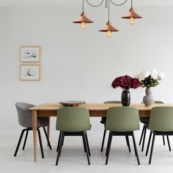 Závesné svietidlo v medenej farbe s kovovým tienidlom ø 114 cm Manavgat – Opviq lights