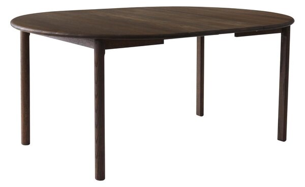 Hnedý okrúhly rozkladací jedálenský stôl z dubového dreva ø 120 cm Noor – Hammel Furniture