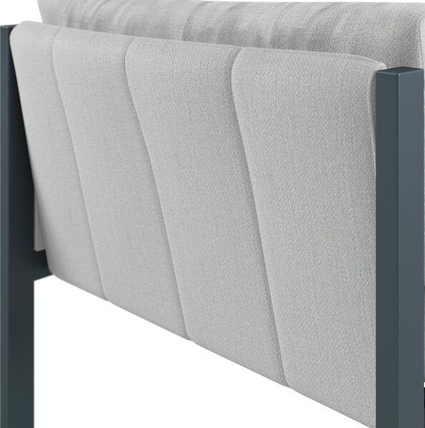 KONCOVÝ DIEL TERASOVEJ ZOSTAV drevo, kov, textil Amatio - Série záhradného nábytku