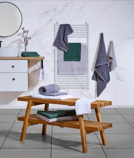 UTERÁK PRE HOSTÍ, 30/50 cm, biela Bio:Vio - Kúpeľňový textil