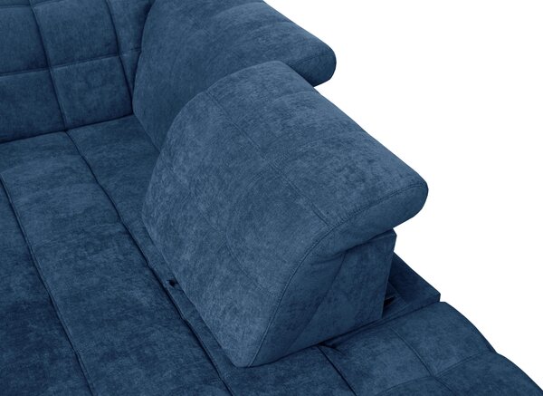 ROHOVÁ SEDAČKA, textil, modrá Xora - Sedačky