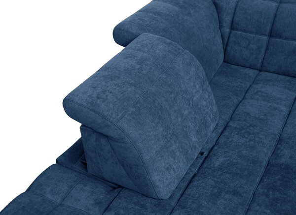 ROHOVÁ SEDAČKA, textil, modrá Xora - Sedačky