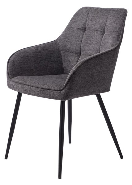 Tmavosivá jedálenská stolička Nolan – Unique Furniture