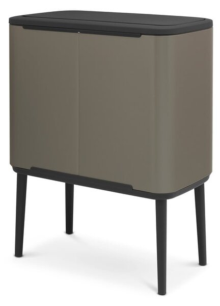 Sivý dotykový oceľový odpadkový kôš na triedený odpad 34 l Bo Touch Bin – Brabantia