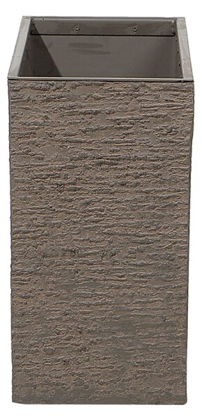 Kvetináč hnedý kamenný 25 x 60 x 45 cm izbový vonkajší obdĺžnikový moderný črepník