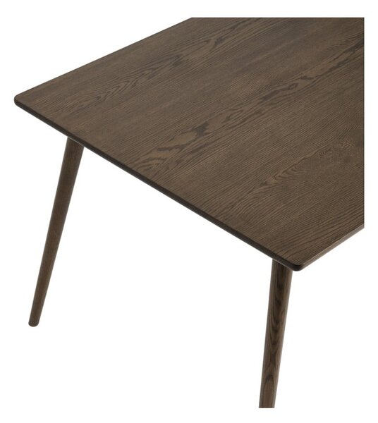 Hnedý rozkladací jedálenský stôl s doskou v dubovom dekore 150x90 cm Barrali – Unique Furniture