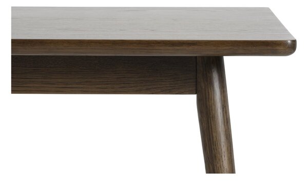 Hnedý rozkladací jedálenský stôl s doskou v dubovom dekore 150x90 cm Barrali – Unique Furniture