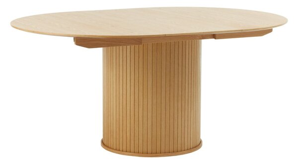 Okrúhly rozkladací jedálenský stôl v dekore duba ø 120 cm Nola – Unique Furniture