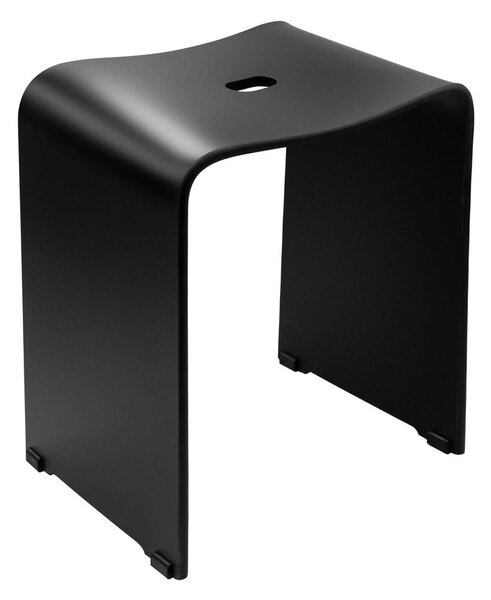 Ridder TRENDY kúpeľňová stolička 40x48x27, 5cm, čierna mat