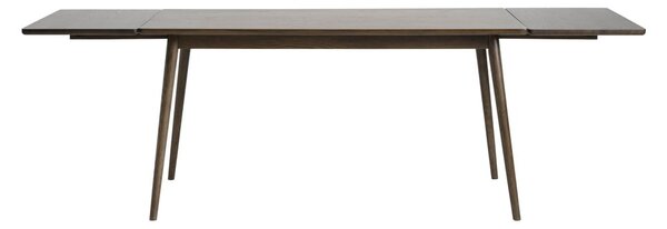 Hnedý rozkladací jedálenský stôl s doskou v dubovom dekore 150x90 cm Barrali – Unique Furniture