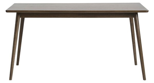 Hnedý rozkladací jedálenský stôl s doskou v dubovom dekore 150x90 cm Barrali – Unique Furniture
