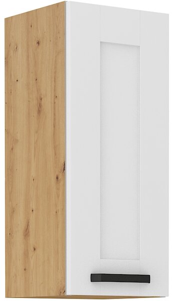 Lionel horná skrinka 30cm, biela/dub artisan
