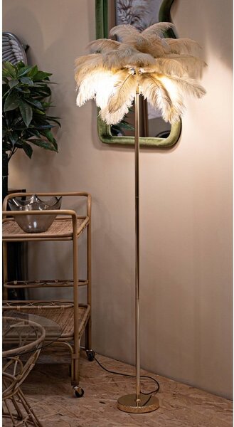 Stojacia lampa v zlatej farbe (výška 160 cm) Palm – Mauro Ferretti