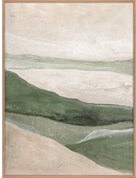 Ručne maľovaný obraz 90x120 cm Green Field – Malerifabrikken