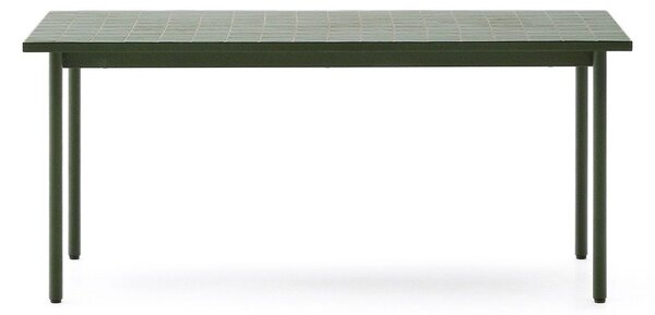 Oceľový záhradný jedálenský stôl 91x182 cm Maurina – Kave Home