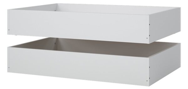 Biele zásuvky pod posteľ v súprave 2 ks 90x190/140x190 cm Naia – Tvilum