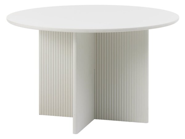 Svetlosivý okrúhly jedálenský stôl ø 110 cm Palma – Unique Furniture