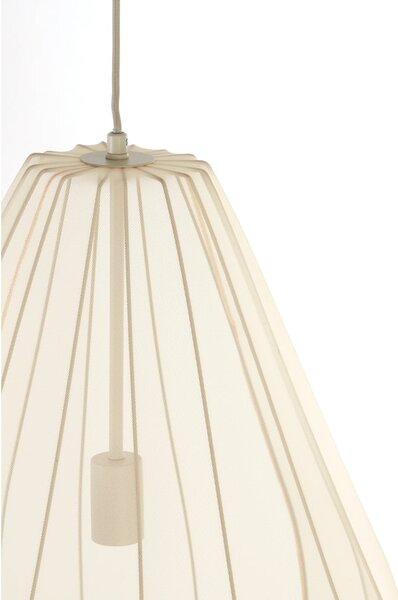 Béžové závesné svietidlo s textilným tienidlom ø 50 cm Itela – Light & Living