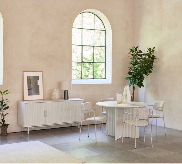 Sivá komoda 160x75x45 cm Palma – Unique Furniture