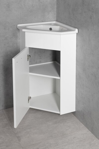 Aqualine Aqualine, ZOJA umývadlová skrinka 40,5x74x40,5cm, biela, 50345