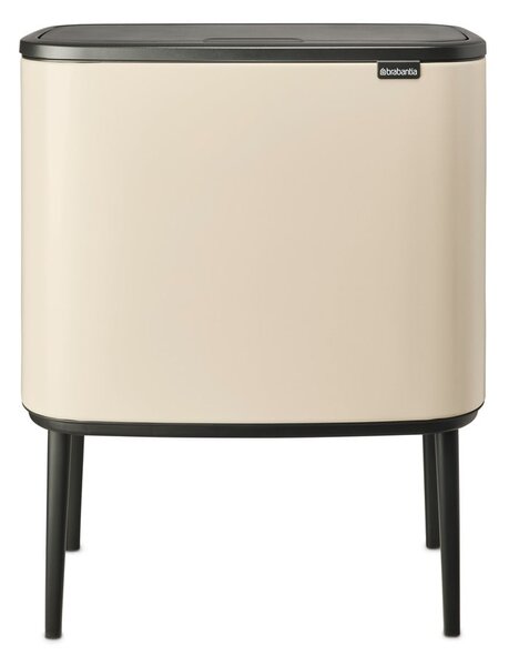 Béžový dotykový oceľový odpadkový kôš na triedený odpad 33 l Bo Touch Bin – Brabantia