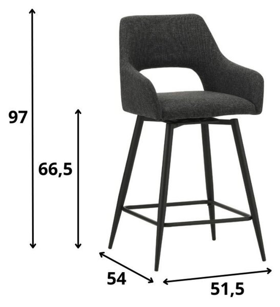 SADA BAROVÝCH STOLIČIEK 2 kus MID.YOU - Stoličky, Online Only