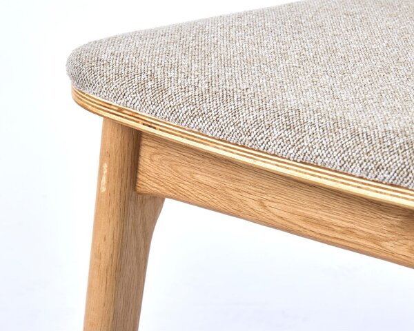 Béžová/v prírodnej farbe jedálenská stolička Livo – Unique Furniture