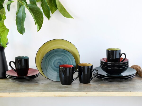 KOMBINOVANÝ SERVIS, 16-dielne, kamenina Creatable - Online Only bytové doplnky, Online Only