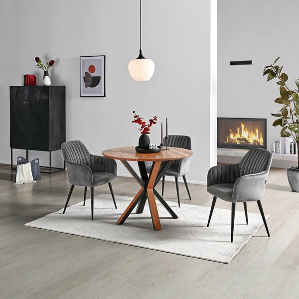 JEDÁLENSKÝ STÔL, akácia, farba akácie, 100/100/76 cm Livetastic - Stoly, Online Only
