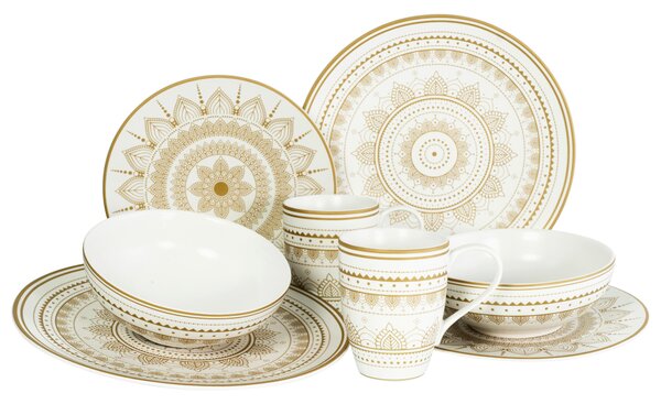 KOMBINOVANÝ SERVIS, 8-dielne, kamenina Creatable - Online Only bytové doplnky, Online Only