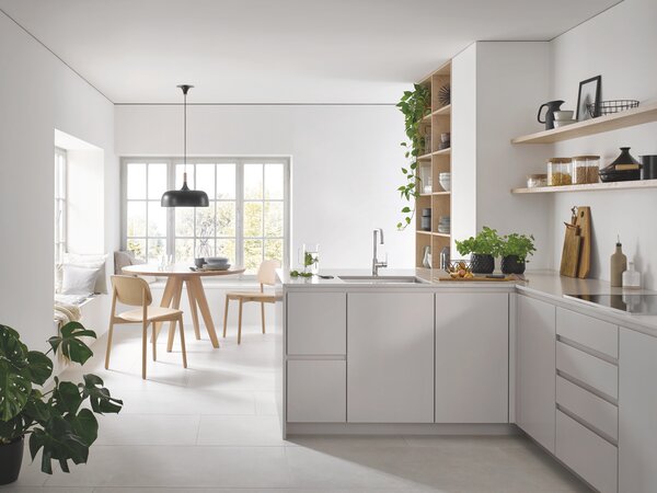 GROHE K700U - Nerezový kuchynský drez, kartáčovaná nerezová oceľ 31574SD1