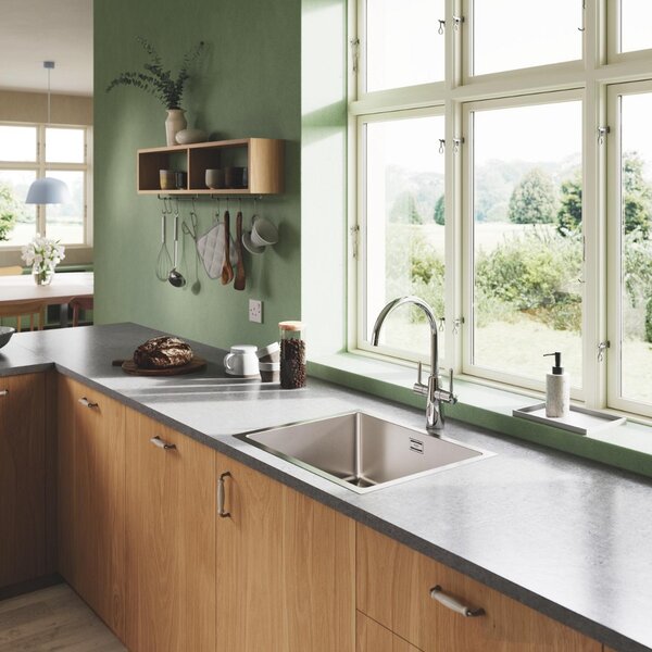 GROHE K700U - Nerezový kuchynský drez, kartáčovaná nerezová oceľ 31574SD1