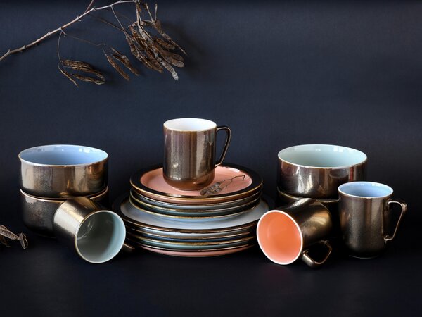 KOMBINOVANÝ SERVIS, 16-dielne, kamenina Creatable - Online Only bytové doplnky, Online Only