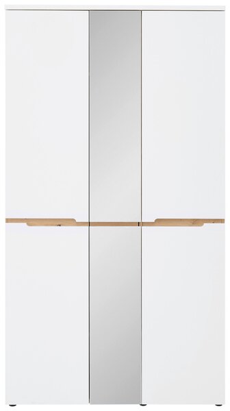 PREDSIEŇOVÁ SKRIŇA, biela, dub artisan, 105/192/38 cm Voleo - Skrine, Online Only