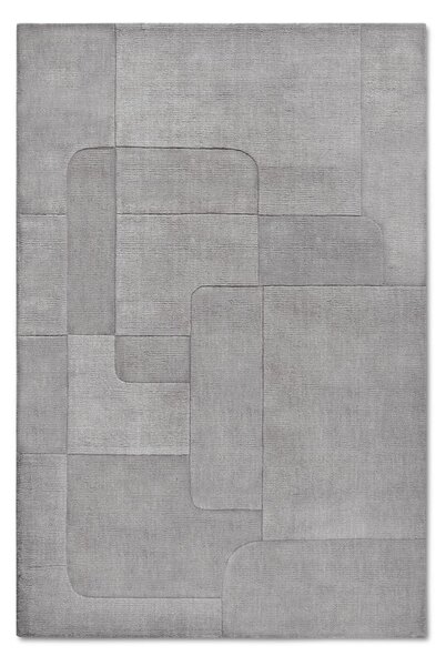 Sivý ručne tkaný vlnený koberec 120x170 cm Charlotte – Villeroy&Boch