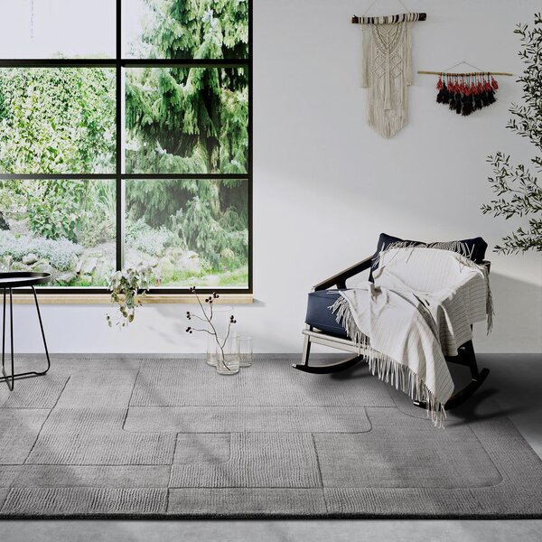 Sivý ručne tkaný vlnený koberec 120x170 cm Charlotte – Villeroy&Boch