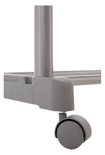 Kovový teleskopický/pojazdný stojan na oblečenie v striebornej farbe – Premier Housewares