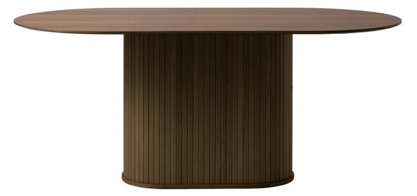 Hnedý jedálenský stôl s doskou v dubovom dekore 95x180 cm Nola – Unique Furniture