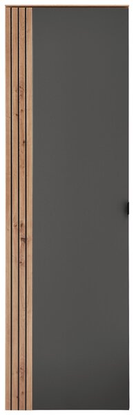 PREDSIEŇOVÁ SKRIŇA, grafitová, dub artisan, 55/179/37 cm Voleo - Skrine