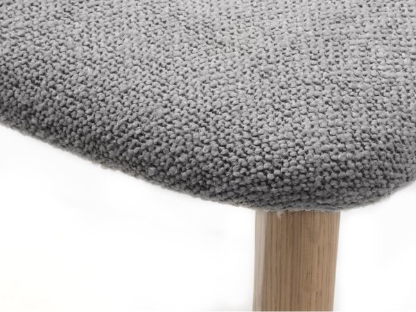 Svetlosivá/v prírodnej farbe jedálenská stolička Elim – Unique Furniture