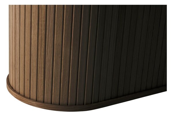 Hnedý jedálenský stôl s doskou v dubovom dekore 95x180 cm Nola – Unique Furniture