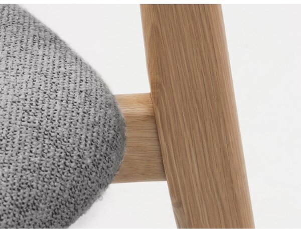 Svetlosivá/v prírodnej farbe jedálenská stolička Elim – Unique Furniture
