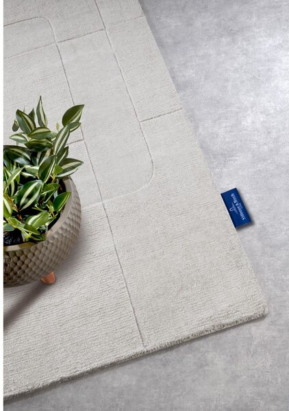 Krémovobiely ručne tkaný vlnený behúň 80x250 cm Charlotte – Villeroy&Boch