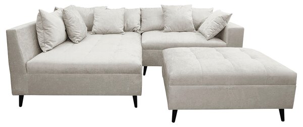 ROHOVÁ SEDAČKA, textil, svetlosivá MID.YOU - Sedačky, Online Only